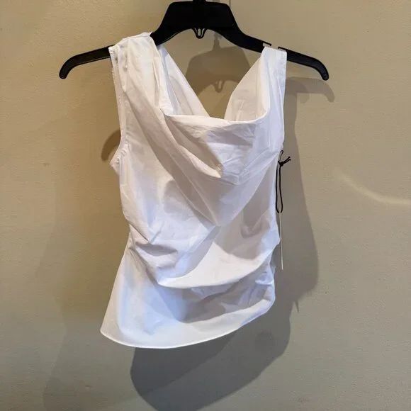 STAUD Phare Top NWT White Poplin | Size 4 | Retail $195 - Picture 2 of 4